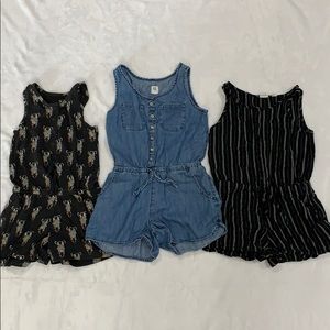 Lot Rompers SZ 6-7 GAP